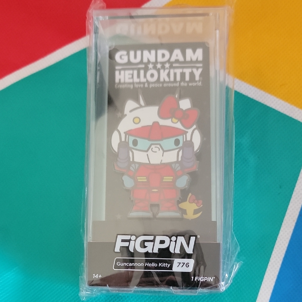 Sanrio Gundam Hello Kitty Red and White FiGPiN